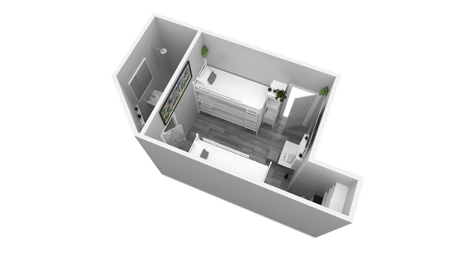 Hotel Ulm Zentrum - Komplettes Zimmer, Hochbett, Android Tv & Eigenem Bad - Perfekt Fuer Familien & Gruppen Стая снимка