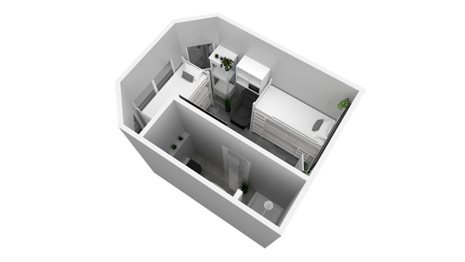 Hotel Ulm Zentrum - Komplettes Zimmer, Hochbett, Android Tv & Eigenem Bad - Perfekt Fuer Familien & Gruppen Стая снимка